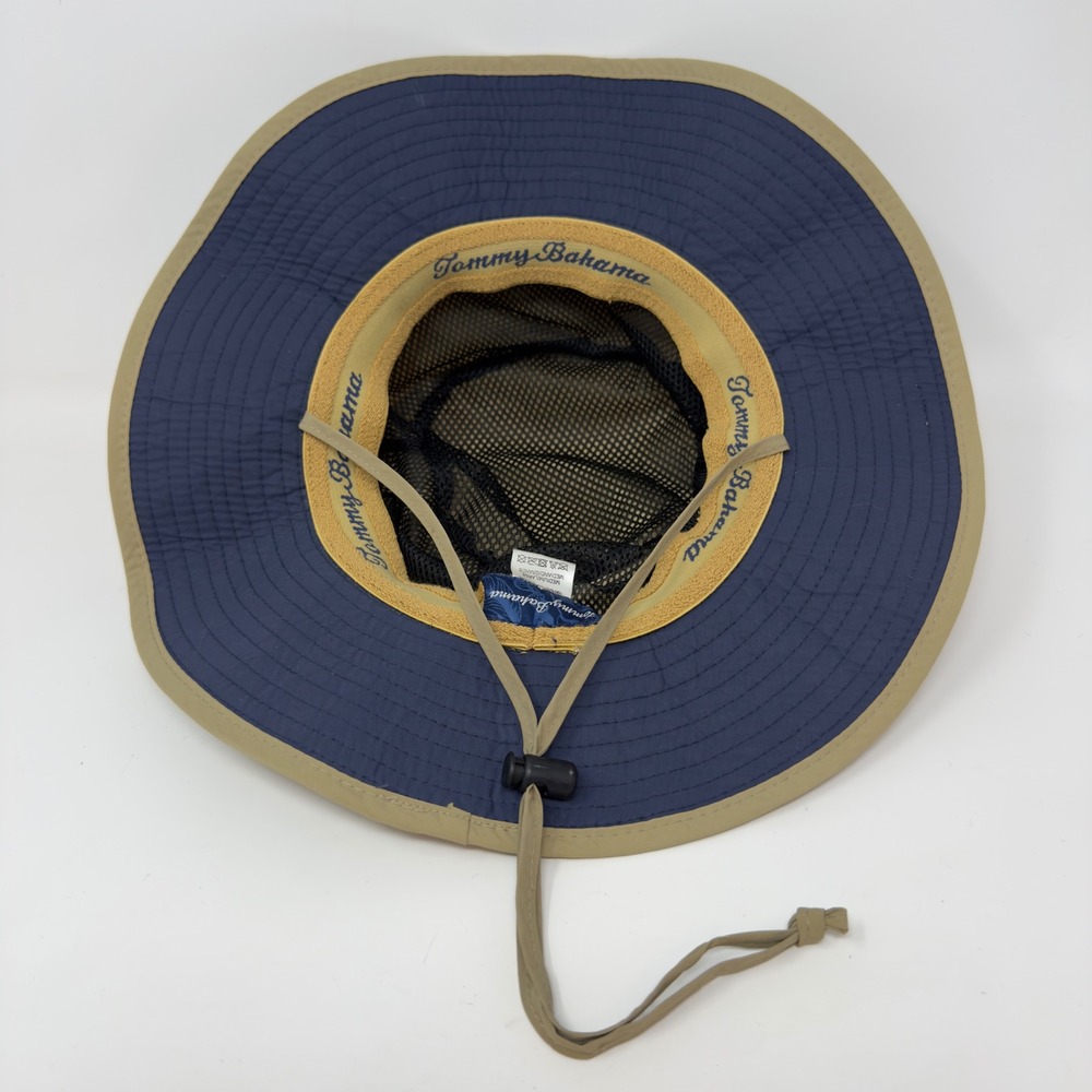 Tommy Bahama Mens Khaki Nylon Boonie Sun Hat Wide Brim Fishing M/L MSAMC1K-KHAKI - Picture 6 of 9